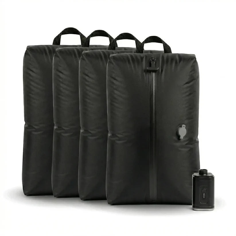 4 Bolsas + Mini compresor